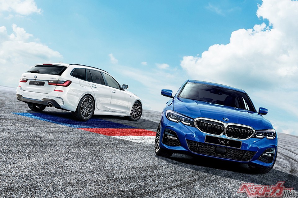 スポーティな走りを演出するお買い得なMスポーツ。Mシリーズ50周年記念バッヂも与えられる(通常グレード比:±0円 ※同額)