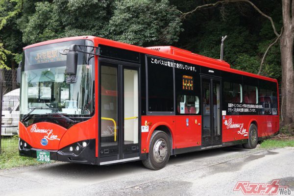 京都市内を走る路線バスに採用されているBYD。すでに観光で乗車経験があるかも？