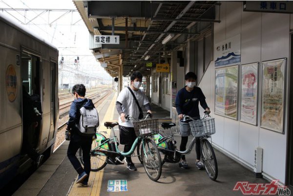 電車に自転車を持ち込めます！トキ鉄「サイクルトレイン」運行中（新潟県糸魚川市）