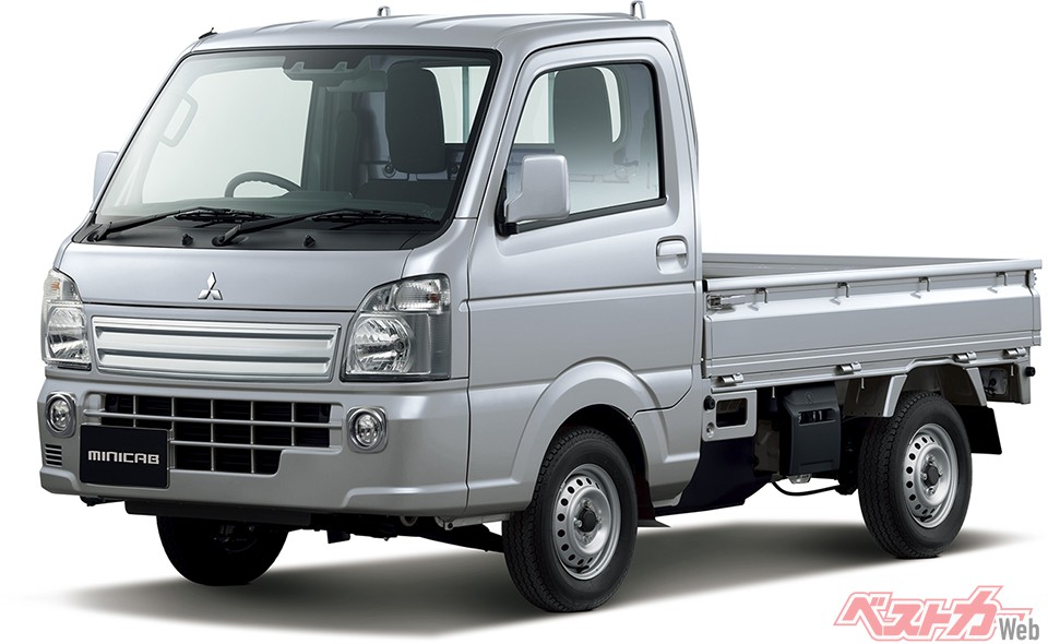 三菱ミニキャブトラック。アイドリングストップを搭載し燃費を向上した