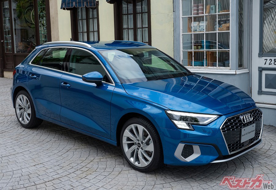 写真はアウディA3スポーツバック。今回の改定でアウディの現行車が軒並み値上がりした