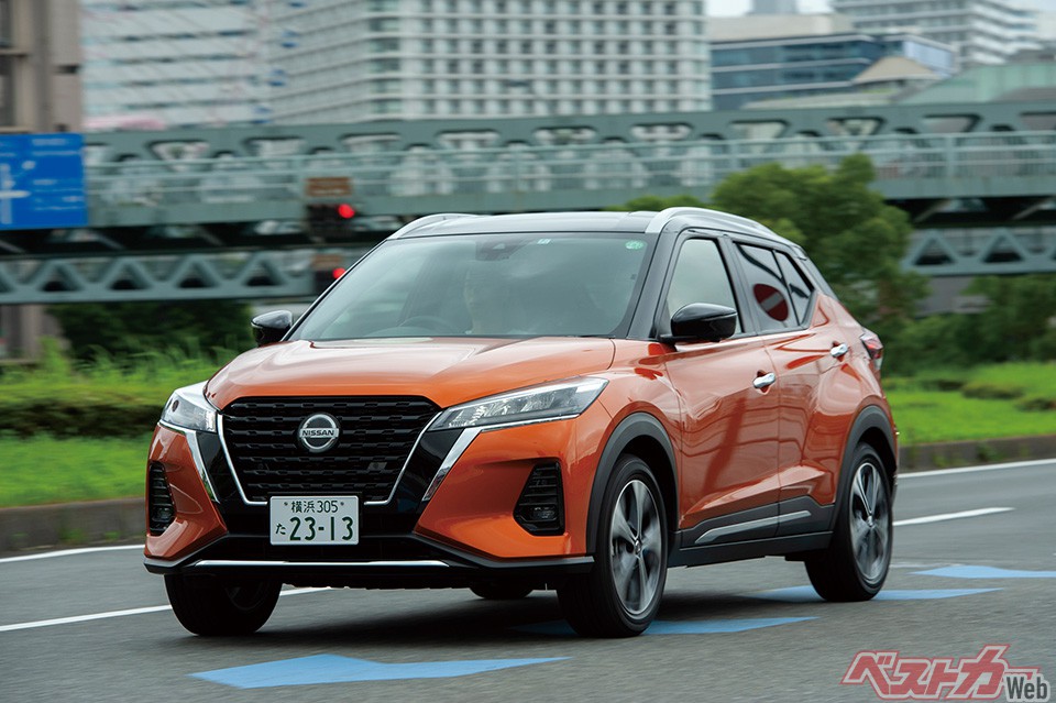 日産 キックス…1〜5月累計:1万1436台/納期:約3カ月/値引き:22万円/価格:275万9900〜286万9900円/もっと売れてほしい期待度:70
