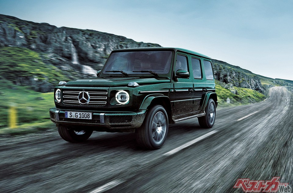 メルセデスベンツ Gクラス(2018年6月日本デビュー)…富裕層に大人気なのがGクラスだ。元軍用車で悪路に強く、動力性能、4WD性能ともに非常に高い