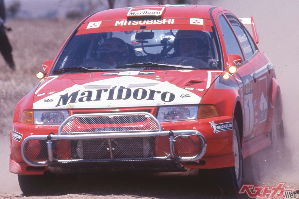 WRCの三菱ランエボを後押ししたマールボロ!! たばこ広告規制のために