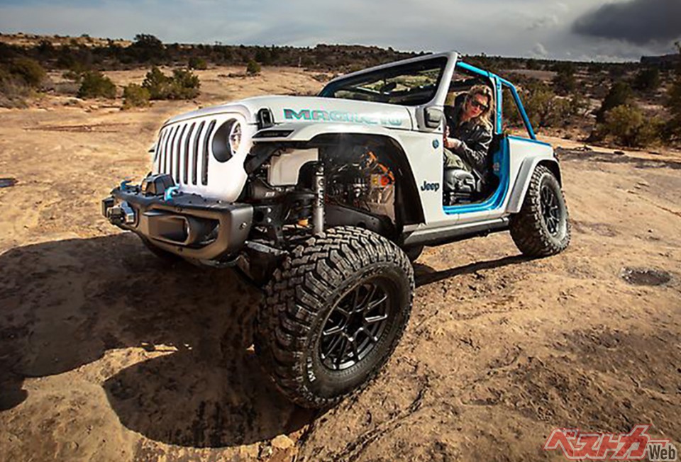 ジープが発表したEVコンセプト「ラングラー マグニート」