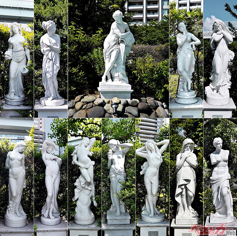 イタリア製の全12体の彫刻でございます