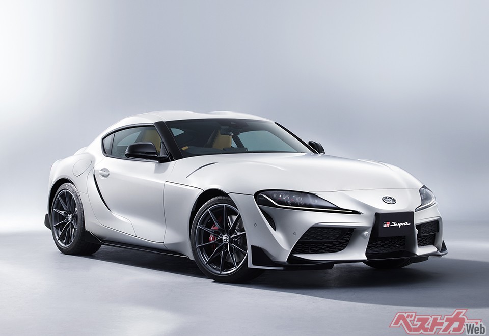 トヨタ GRスープラ。マットホワイトエディションは全50台限定販売。7月20日~8月21日までWeb限定で受付、9月より商談を開始するという