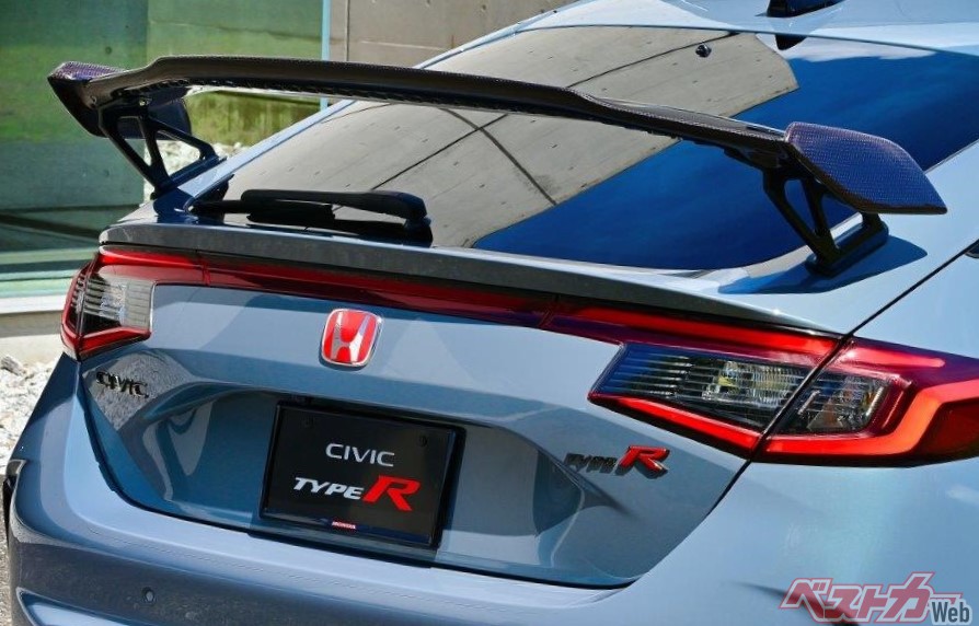 シビック TYPER FL5 純正オプション テールゲートスポイラー カーボン 