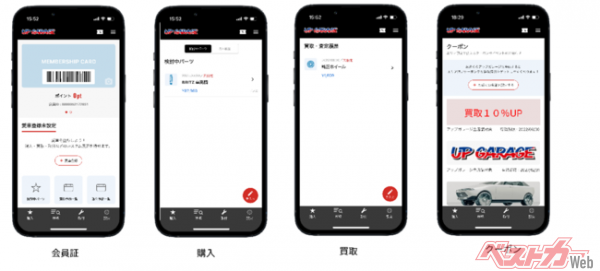 愛車管理のできる公式アプリ「アップガレージアプリ」で販促、集客施策を強化！