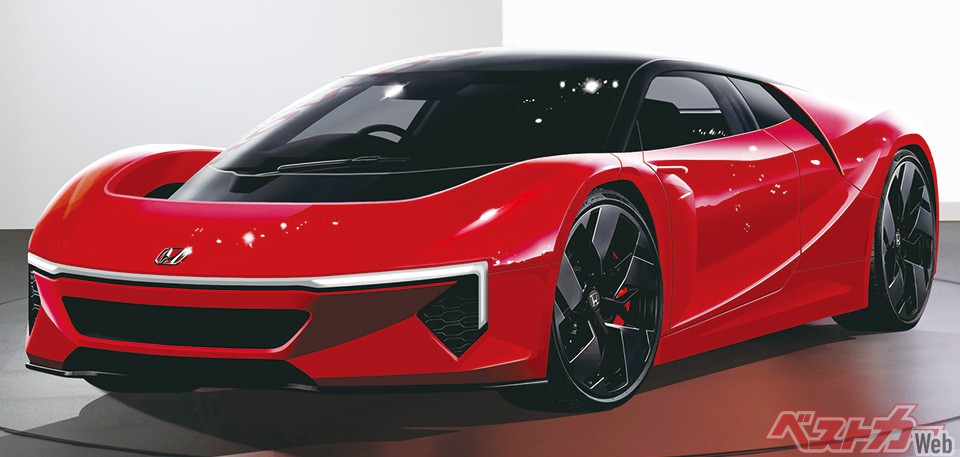 ホンダ NSX後継EVスポーツ（コンセプトカー・2028年登場予定）※画像はベストカーによる予想CG