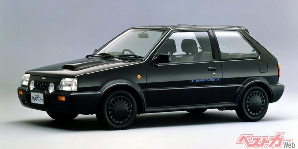 1989年に登場した日産 マーチスーパーターボ。前年に誕生した競技用車両「マーチR」の市販車版という位置付けだった