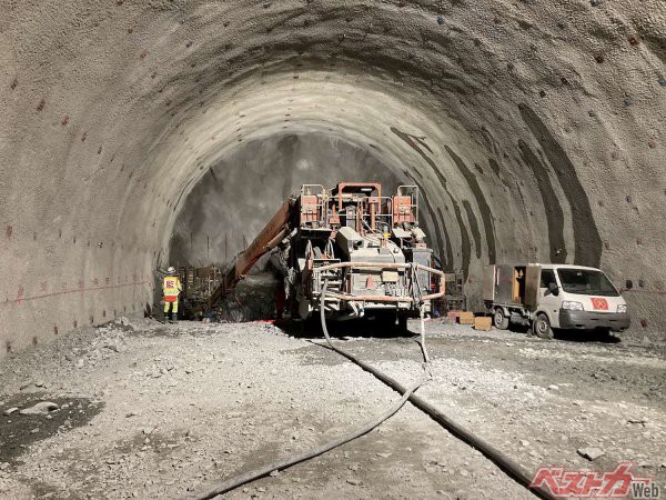 長野工区など、南アルプストンネルの工事は進捗している。2022年9月時点(写真/JR東海提供)