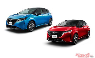 日産自動車、2022年暦年の国内販売で、「ノート」、「ノート オーラ」が電動車販売台数No.1を獲得