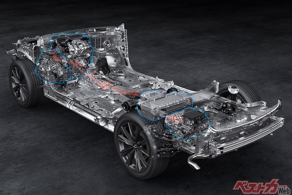 eAxleが搭載できるようシャシーを設計すればいろんなクルマに転用できる汎用性も強みだ