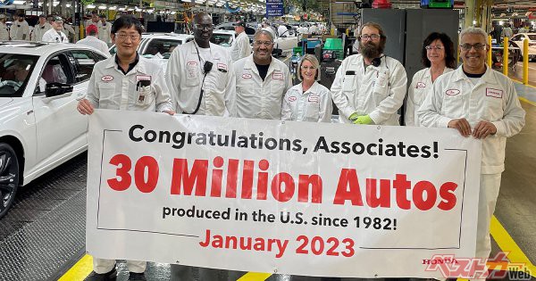 米国での四輪車生産累計3000万台を達成