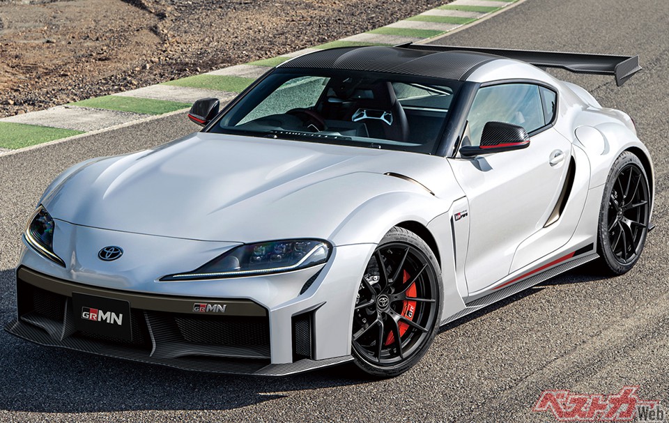 トヨタ スープラGRMN(2023年春登場予定・画像はベストカーによる予想CG)