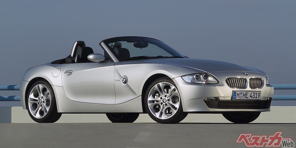 初代BMW Z4。総額フタ桁万円の激安車も多いが、素性と整備履歴が悪くない個体の相場は総額100万円台半ばくらいだ