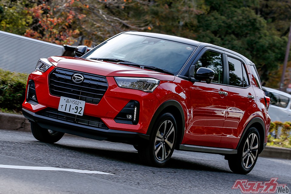 ダイハツ ロッキー。SUVらしい外観、悪路でも満足できる走破性を持っている。コスパの高さも魅力(167万7000~235万7000円)