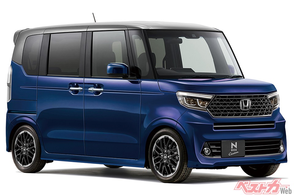 ホンダ N-BOXカスタム系の予想CG。現行モデルよりも精悍さが増している!!