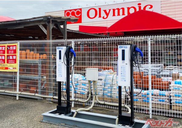 Olympicのスーパーマーケット28店舗にEV充電インフラ「テラチャージ」導入
