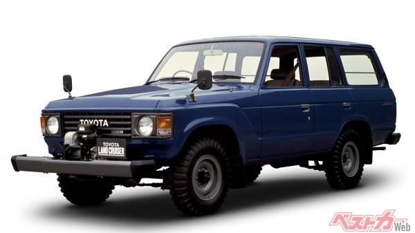 1980年〜1990年まで販売されたトヨタランドクルーザー60。現在の中古車相場は、約170万〜約539.8万円