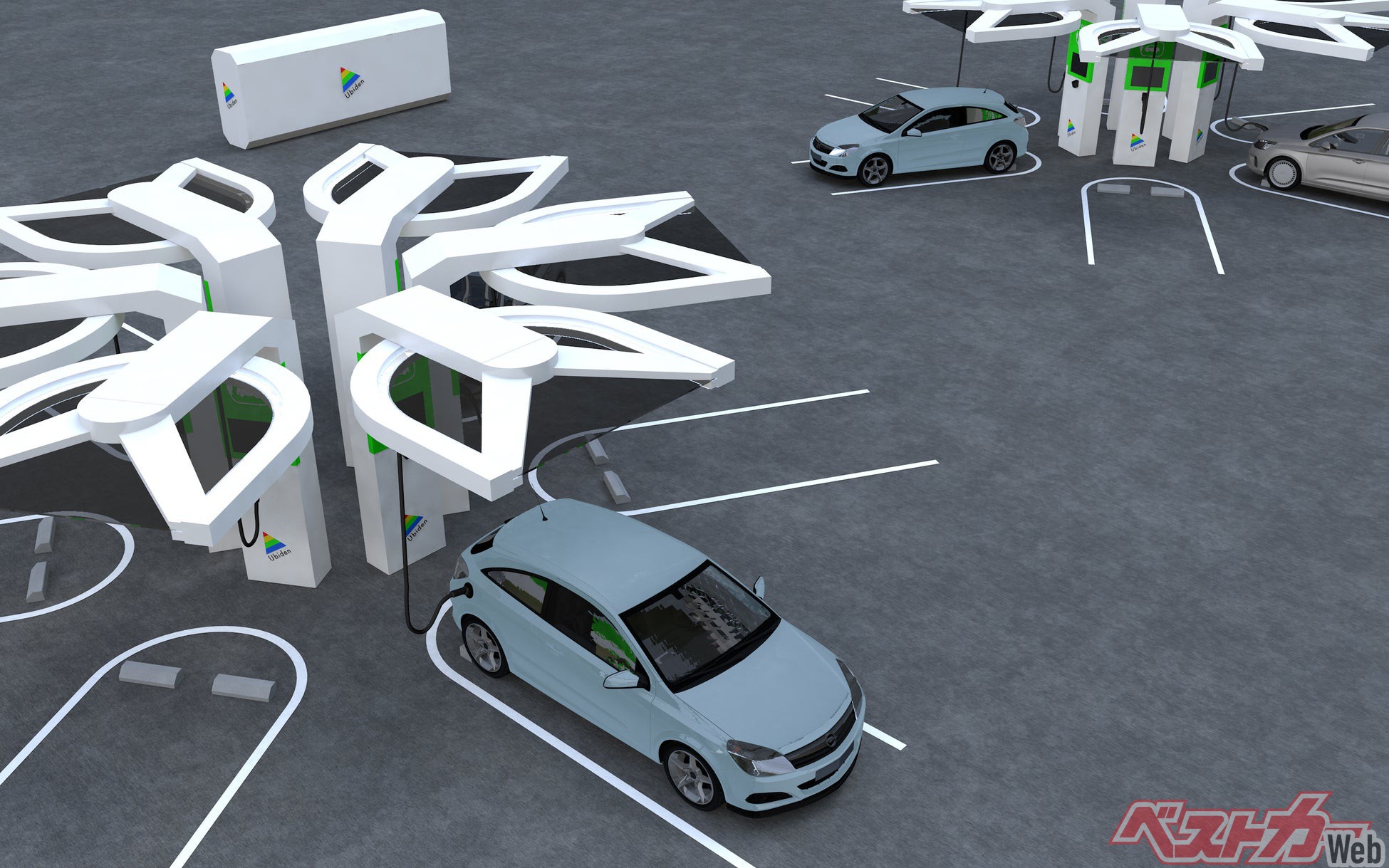 WeCharge急速充電ステーション・イメージ（タイプU）