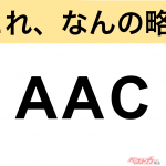 【今さら聞けない!?】これ、なんの略？ 自動車界の略語クイズ「AAC」