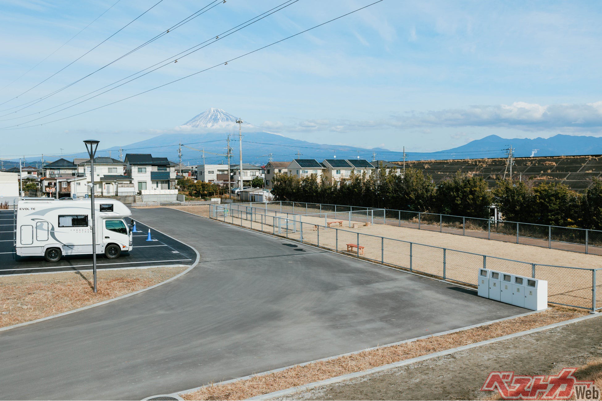 「トライアルパーク蒲原　RVパーク」現地の様子