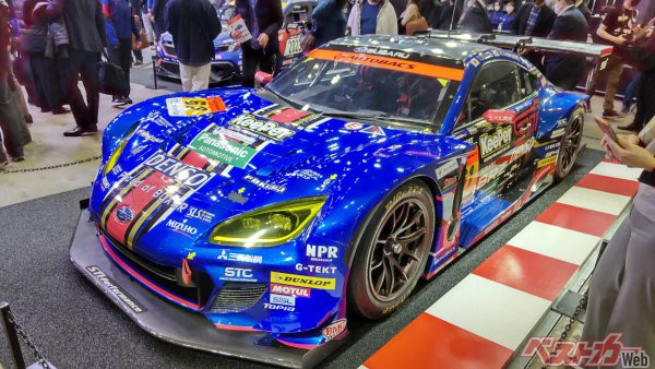 BRZのスーパーGT300参戦車両（写真は東京オートサロン2023で出展されたマシン）