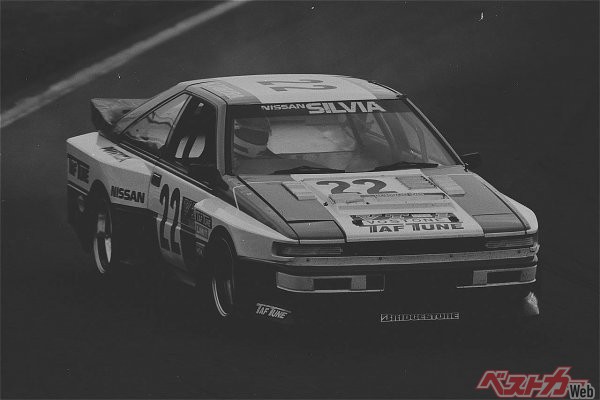 1985年の富士JSSレースを走った日産シルビア。これぞ昭和のレースカー！