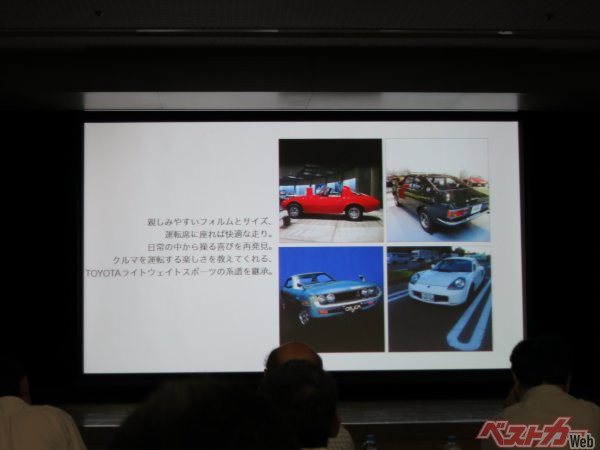 S-FRのエクステリアはヨタハチなどかつてのトヨタライトウェイトスポーツの系譜が受け継がれている