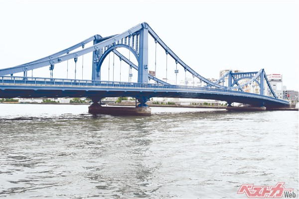 江東区と中央区にかかる清洲橋は昭和3年に竣工された（画像／中央区）