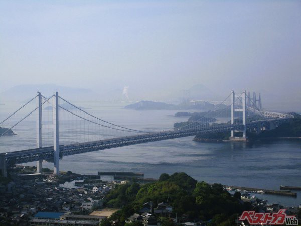 海の絶景はやはり海をまたぐ長大橋。清水氏のイチオシは瀬戸大橋だ