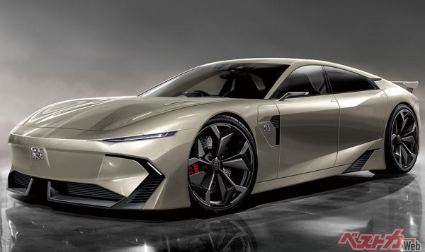 2028年の登場が予想される日産GT-R（R36・ベストカー編集部作成の予想CG）