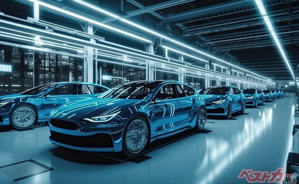 （写真はイメージ）今回トヨタが公開した新技術には「生産技術」も含まれており、「組み立て中の車両が自走で工場を移動する」という仕組みも発表された。