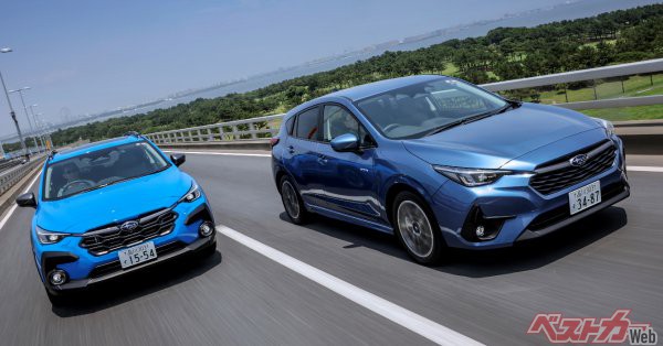 現在のスバルの主力モデル、インプレッサ&クロストレック