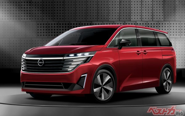 ジャパンモビリティショーに出展される新型エルグランドの予想CG