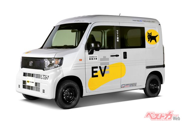 ホンダは2024年、国内に軽商用EVを投入するが、その検証のためにN-VANのEV仕様をヤマト運輸の集配業務に使用してデータを集積している