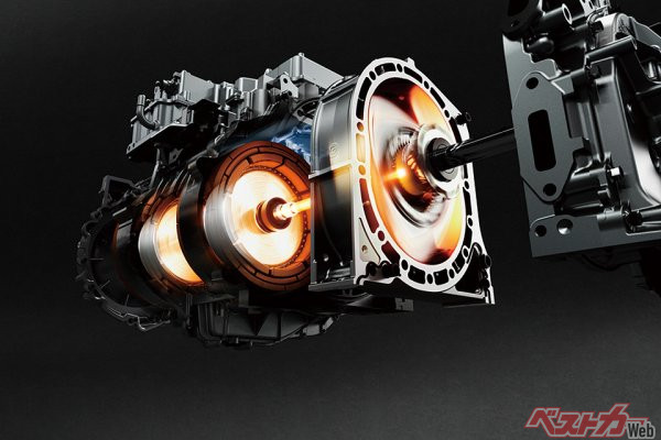 ロータリーPHEVは、MX-30ではエンジンが75ps/11.9kgm、モーターは170ps/26.5kgmとなる