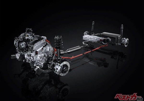 LBXのパワートレーン。1.5L直3DOHC＋モーターのハイブリッドを搭載