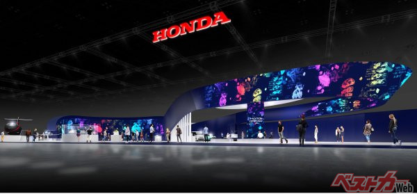 未来に向けてユーザーの夢が多様性に満ちて広がっていくことを表現する「Honda DREAM LOOP」がホンダブースのテーマだ