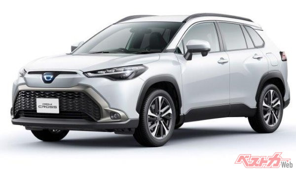 トヨタカローラクロスG"X" 2WD(全長4490×全幅1825×全高1620mm/車両価格:199万9000円/ガソリン/CVT)※写真のグレードはハイブリッドZとなる。フロントマスクのデザインが異なる