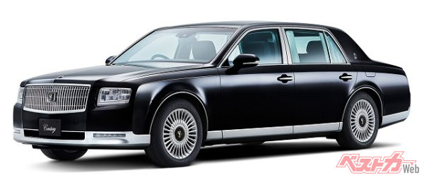 現行型センチュリー(全長5335×全幅1930×全高1505mm/車両価格:2008万円)