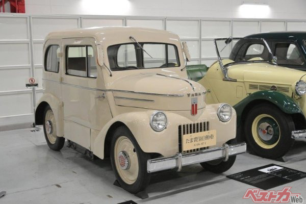 1947年登場のたま電気自動車。その名は工場があった多摩地区が由来となっている