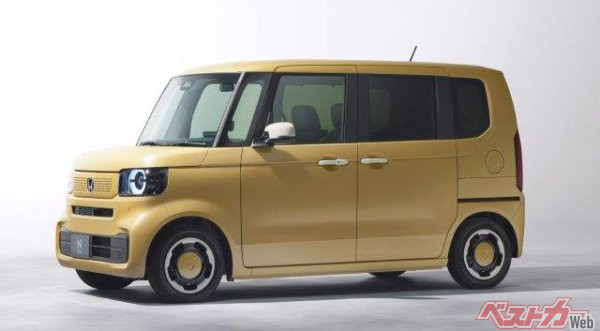 新型(3代目)N-BOXファッションスタイル(販売期間:2023年~/全長3395×全幅1475×全高1780mm)