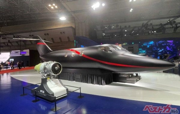 2022年10月に発表されたホンダジェット最新型エリートIIの胴体モックアップ