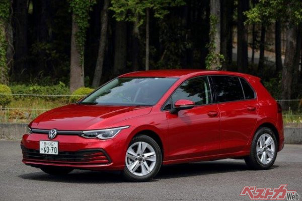 フォルクスワーゲン8代目ゴルフ(2021年~/全長4295×全幅1790×全高1475mm)