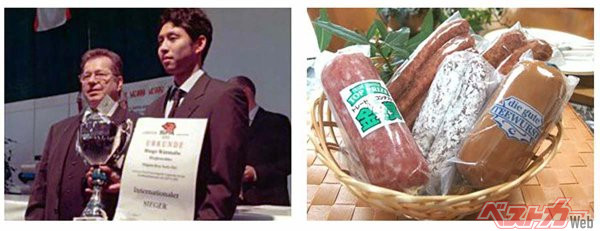 ヨーロッパで権威のある食肉加工大会などで数々の受賞歴をもつ『へんじんもっこ』