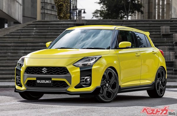 やっぱりスイフトスポーツにはMTがないとね……新型スイスポへの布石と思いきや(画像はベストカー編集部作成の予想CG)