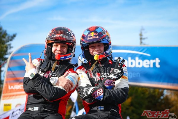 ロバンペラ(右)とハルットゥネン組は世界最速のラリーストだ